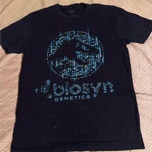 Jurassic World Biosyn Genetics Black Graphic Tee Mens M